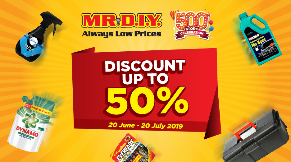 MR.DIY 500th Store Discount Promotion